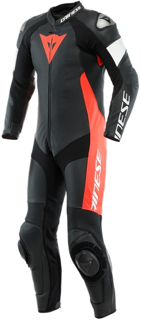 Dainese Tosa Professionale Perf. Nero-Rosso Fluo-Bianco