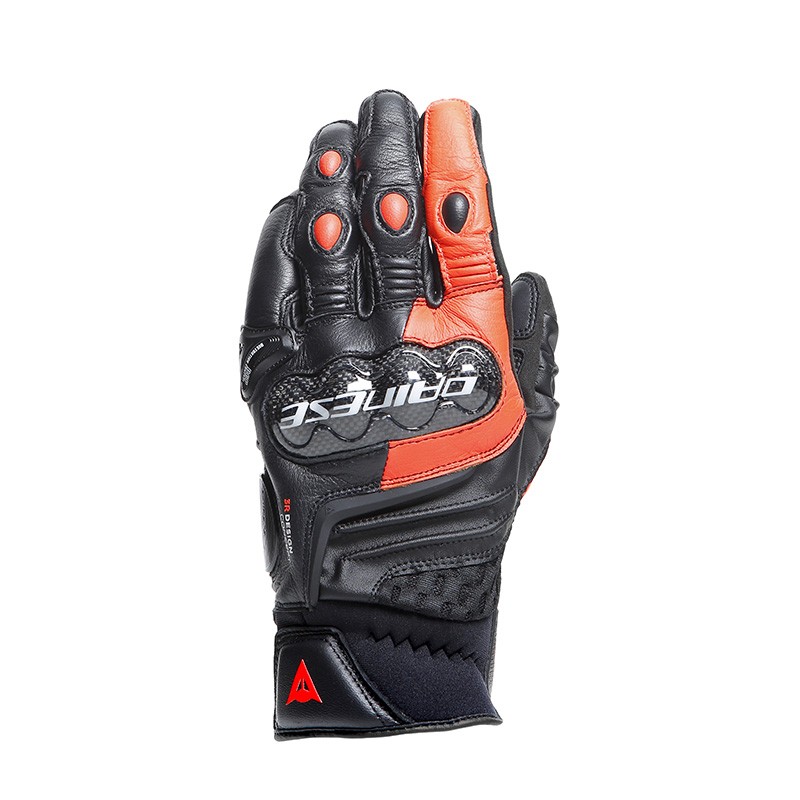 Dainese Carbon 4 Short Nero-Rosso Fluo