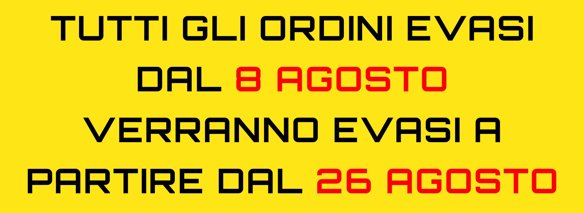 ORDINI ESTIVI